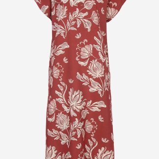 Kuviollinen mekko taskuilla tarjous