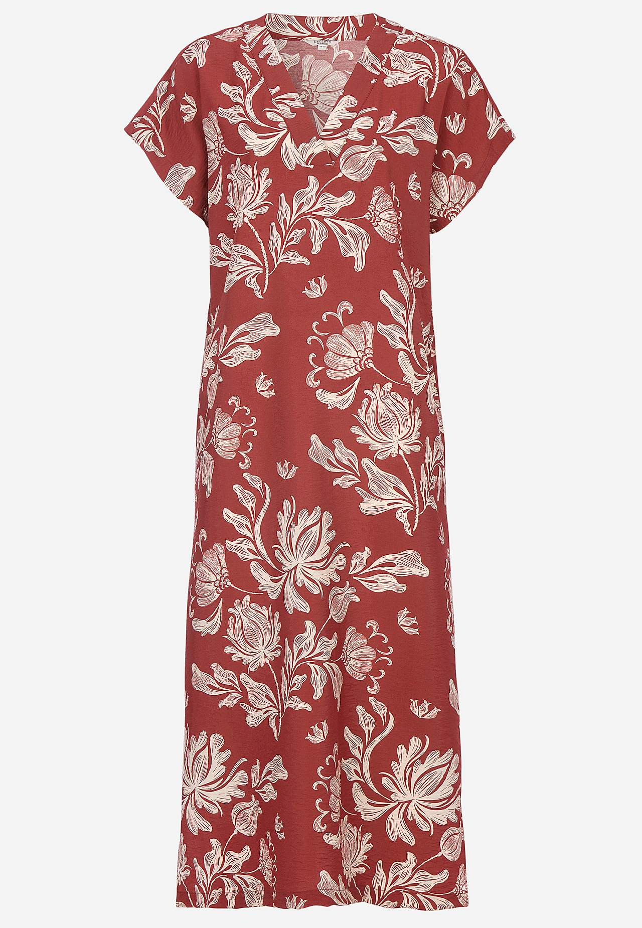 Kuviollinen mekko taskuilla tarjous